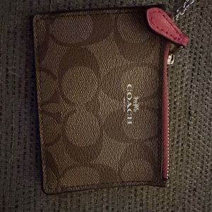 Coach keychain card holder